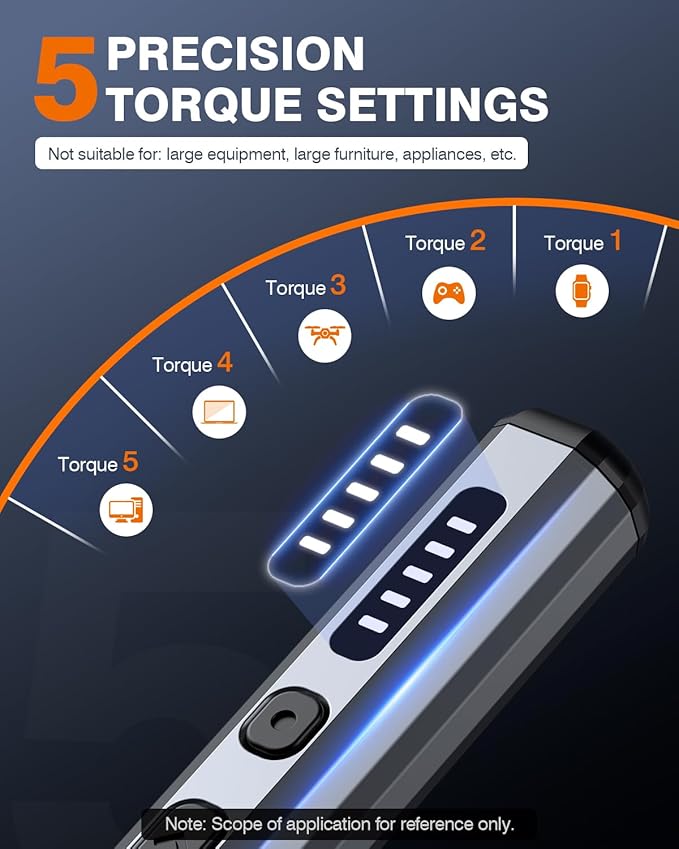 JOREST Mini Electric Screwdriver, Cordless Precision Screwdriver set - Image 4