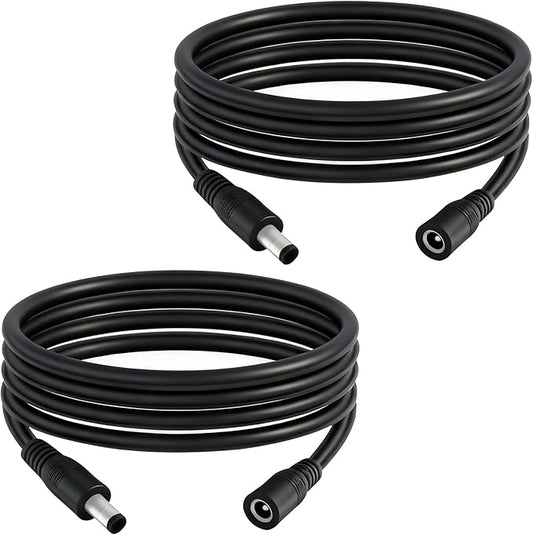 5.5mm x 2.1mm 6.5FT DC Power Extension Cable Male to Female 12V/24V 14AWG DC by IMIYORE