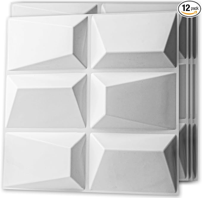 Art3d Decorative 3D Wall Panel, 32 Sq.FT PVC Interior Wall Decor by Art3d