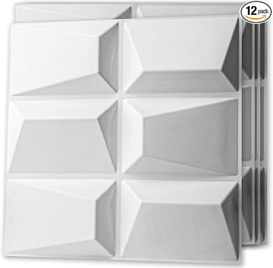 Art3d Decorative 3D Wall Panel, 32 Sq.FT PVC Interior Wall Decor by Art3d