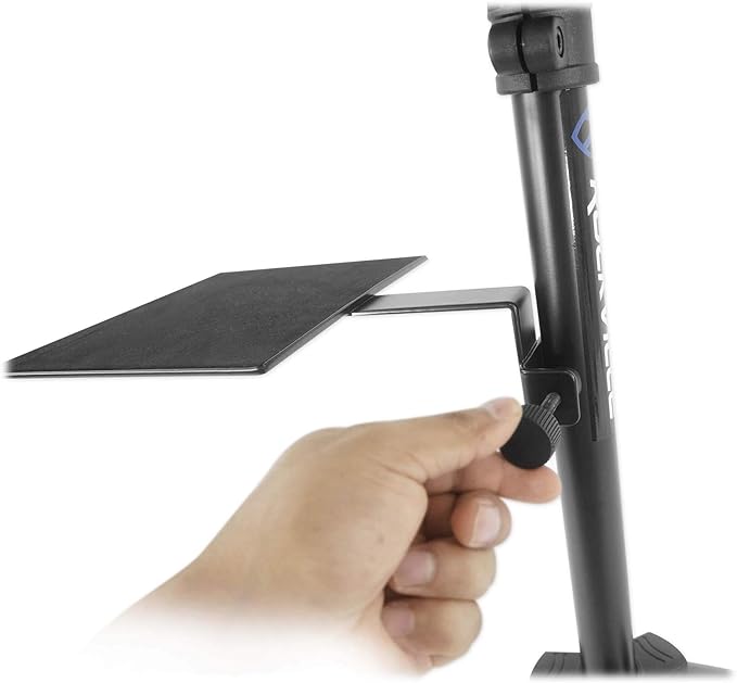 Rockville RLS68 Dual-Tray Laptop/Tablet Stand, Adjustable Height 30-51" - Image 4
