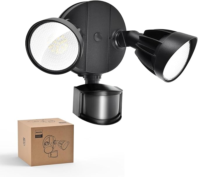 Philips 44W 4200 lm LED Security Light Outdoor w/PIR Motion Sensor, 5000K by PhilipsLightingLED
