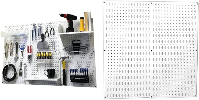 Wall Control Pegboard Organizer 4 ft. Metal Standard Tool Storage Kit by Wall+Control