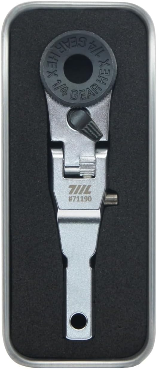 711L Flat End Flex Head EDC Ratchet Wrench - Screwdriver Accessory Compatible with Multitools' Flat Bit Adapters