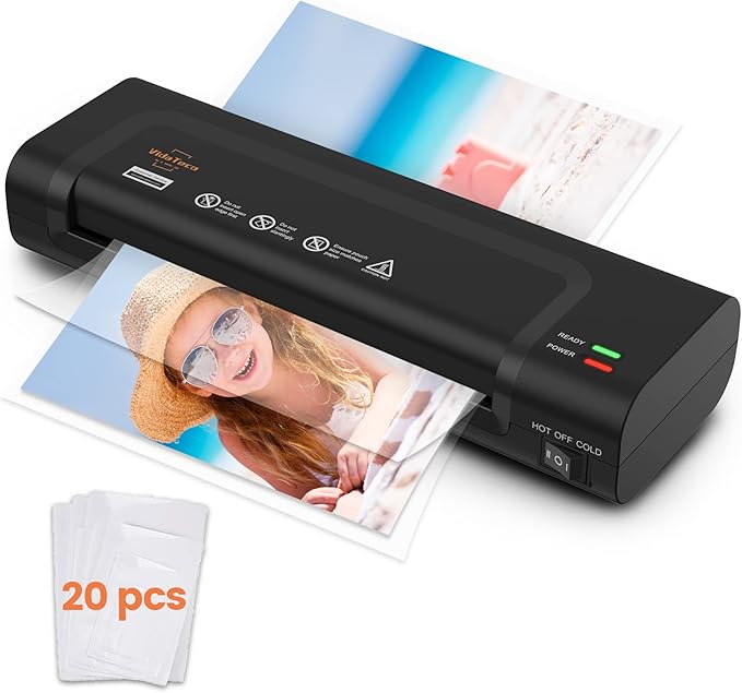 VidaTeco Laminator Machine 9-inch Thermal Cold Laminator by VidaTeco