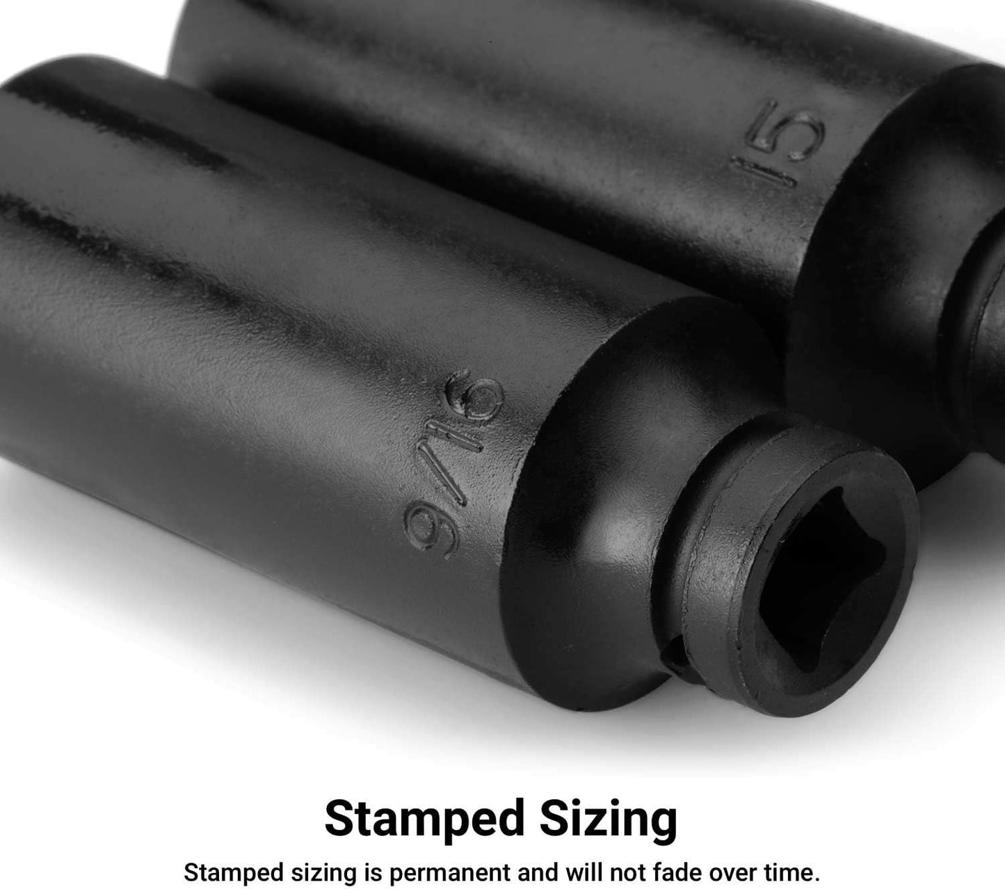 Capri Tools 1/4-Inch Drive Master Impact Socket Set (Shallow & Deep Set / 4-15 mm)