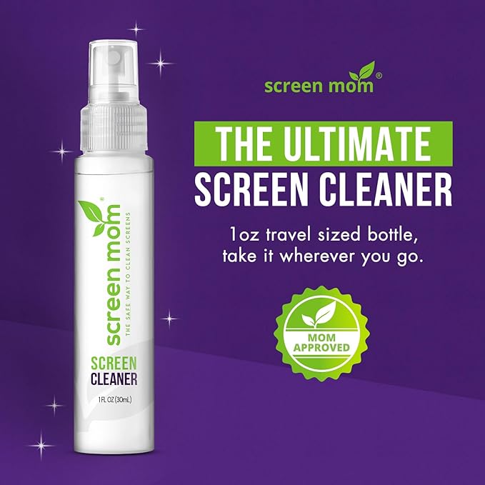 Screen Cleaner Spray and Microfiber Cloths 3-Pack by Screen Mom-Screen Cleaner - Image 2