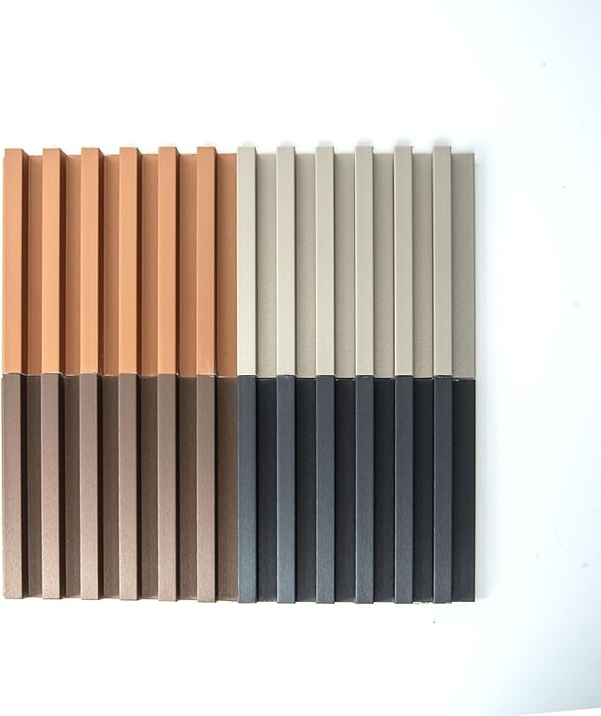 Art3dwallpanels Slat Wall Paneling, 4 Pack Glossy Metal Finish WPC Soundproof - Image 3