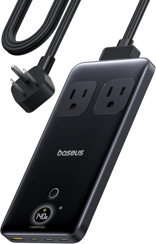 Baseus Blade Charging Station 140W, 6-in-1 Compact USB C Power Strip by Baseus