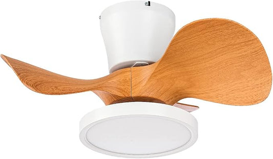 ocioc Quiet Ceiling Fan with LED Light 22 inch Large Air Volume Remote Control by ocioc