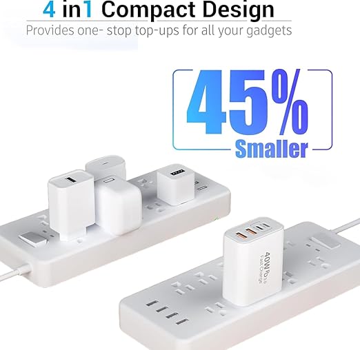 2Pack iPhone 17 16 15 Pro Max Fast Charging Block, 6FT USB C to C Woven Cable - Image 6