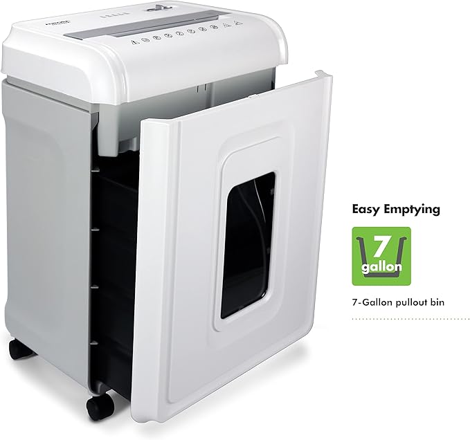 Aurora Heavy Duty Anti-Jam 24-Sheet Crosscut Shredder/40 Min Run Time/ 7-Gallon - Image 4