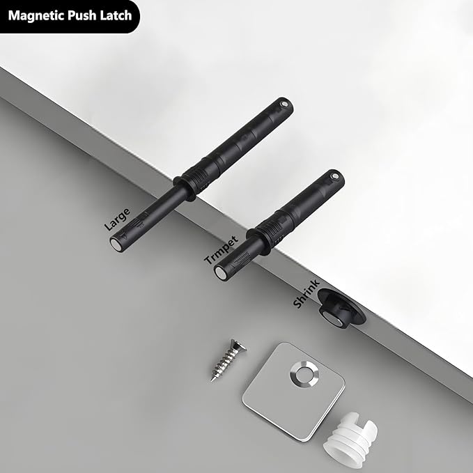 10 Pcs Magnetic Push Latches for Cabinet Push to Open Door Latch Soft Quiet - Image 4
