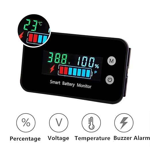 Battery Monitor12v 24v 36v 48v 60v 72v, Golf cart Battery Tester Digital - Image 2