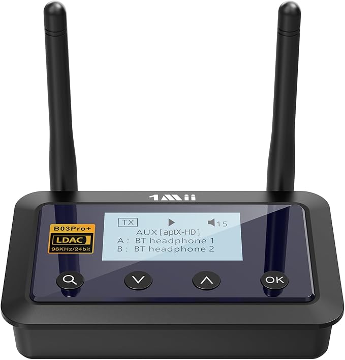 1Mii B03Pro+ Bluetooth 5.3 Transmitter Receiver Certified LDAC by 1Mii