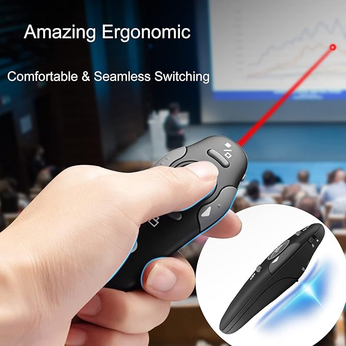 Wireless Presentation Clicker for PowerPoint, Wireless Presenter Remote - Image 2