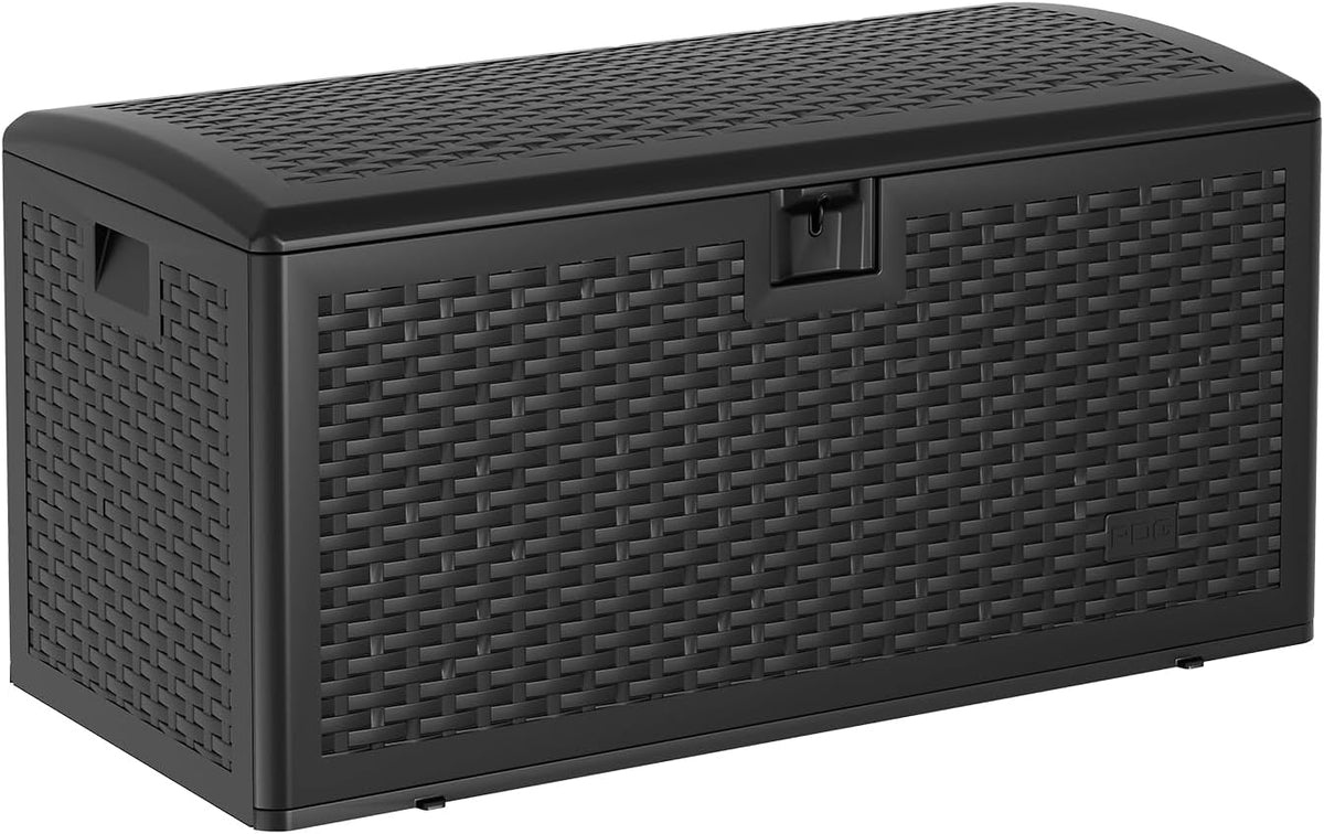 120 gallon waterproof large resin deck box indoor, main product view