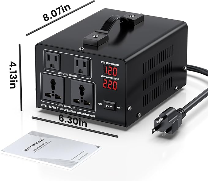 2000W Voltage Converter Transformer Step Up 110V/120V to220V/240V or Step Down - Image 7