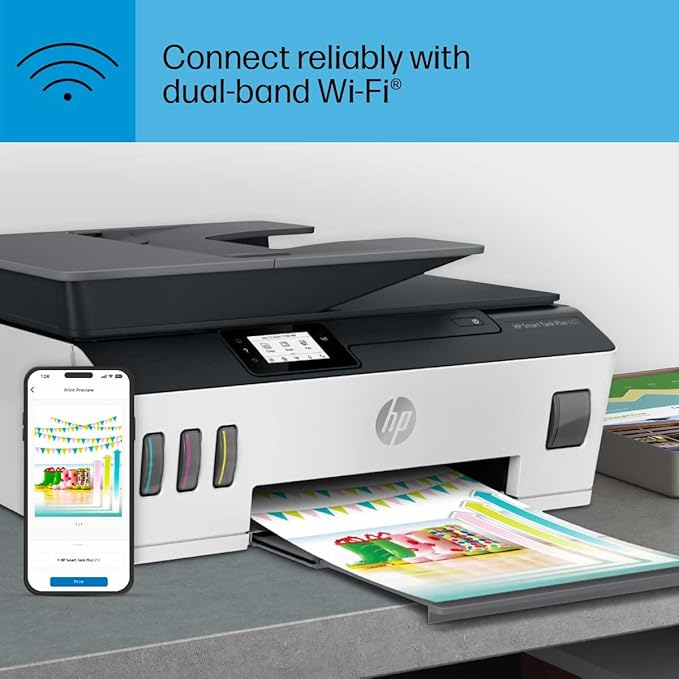 HP Smart Tank Plus 651 Wireless All-in-One Printer, Ink Tank Printer-for-Home - Image 12