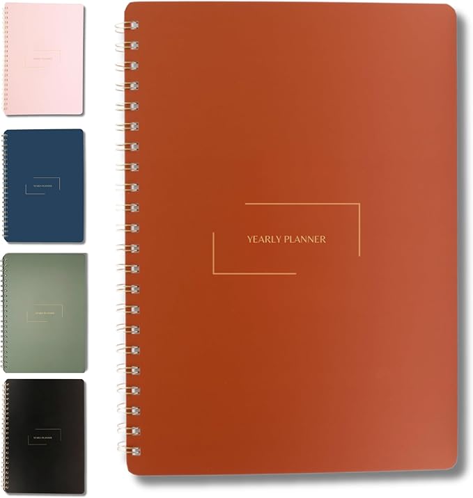 | Ultimate Yearly, Monthly Planner | 8.25" x 11.75" | To Do List Notebook by MerelyHome