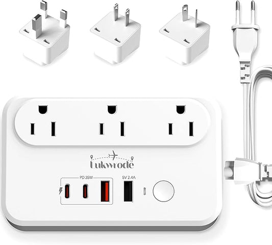 Lukwrode 220V to 110V Voltage Converter Universal Travel Adapter by Unknown