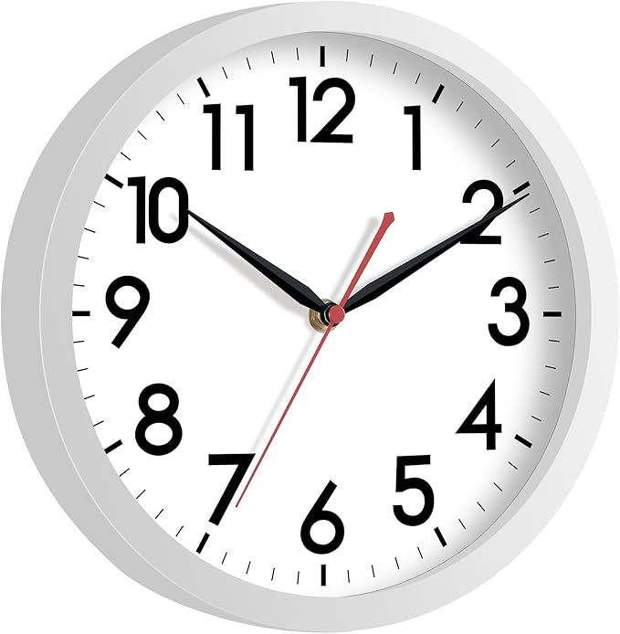 AKCISOT 12 Inch Wall Clock Silent Non Ticking Modern Wall Clocks Battery - Image 2