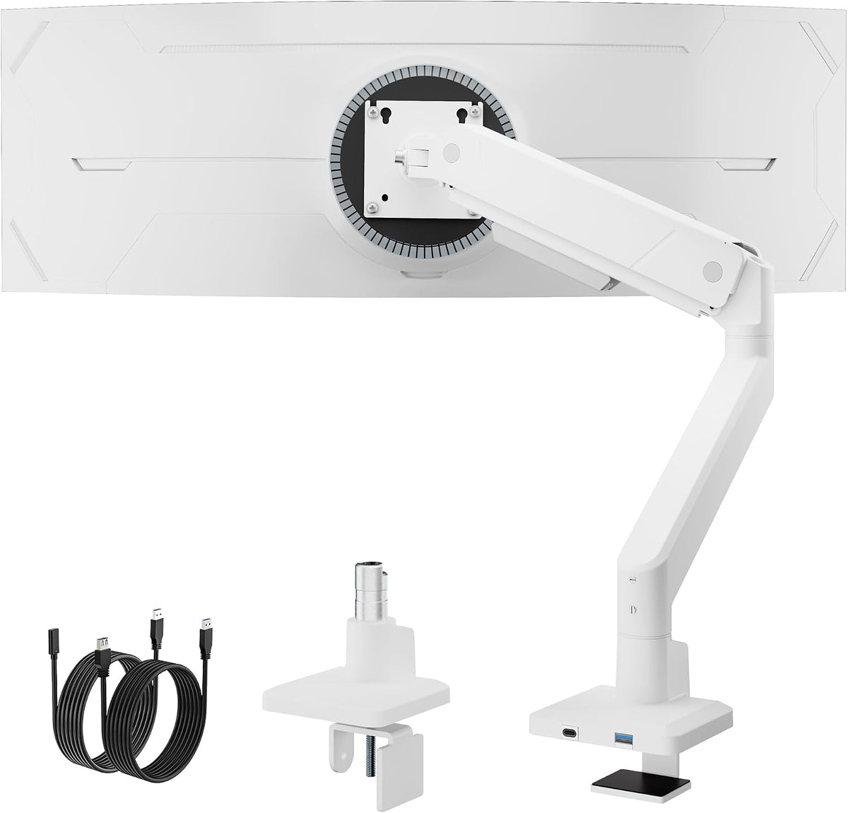 monTEK Single Monitor Arm with USB
