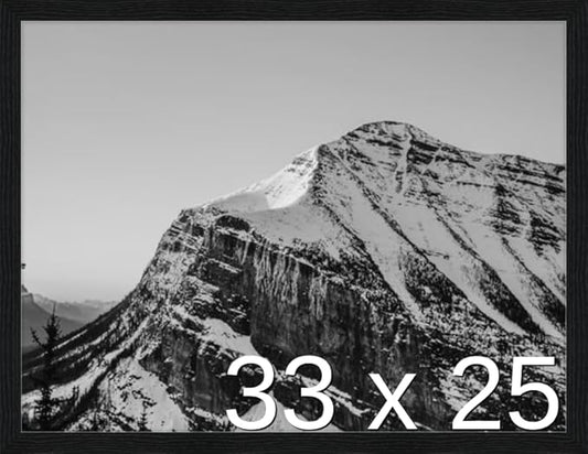 Frame It Easy 33 x 25 Black Grain Wood Frame by FrameItEasy