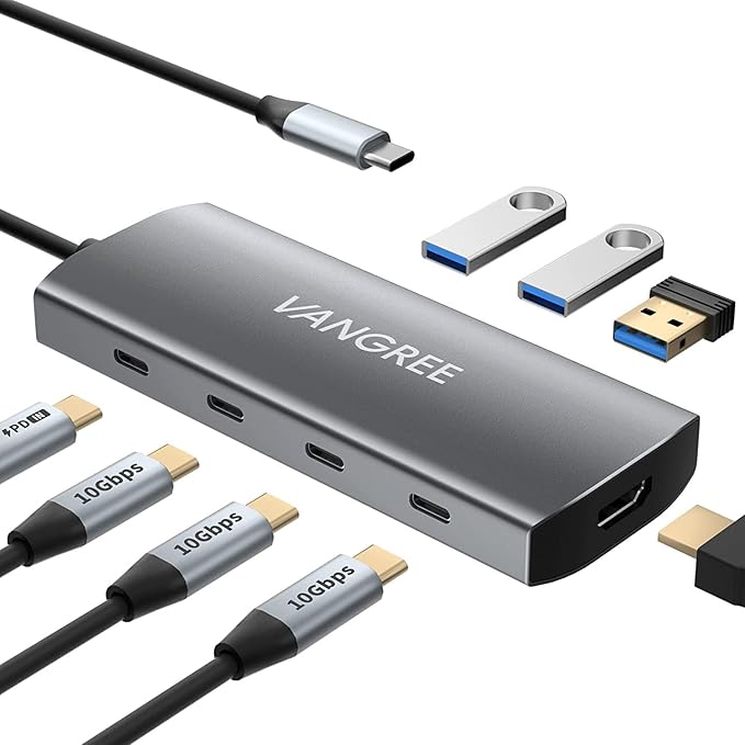 VANGREE USB C Hub, 3 USB 3.2 Gen 2 Ports by VANGREE