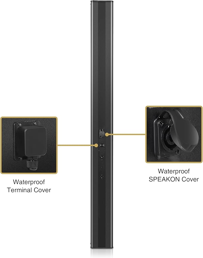Sound Town Weatherproof Compact Aluminum Line Array Column Speaker - Image 4