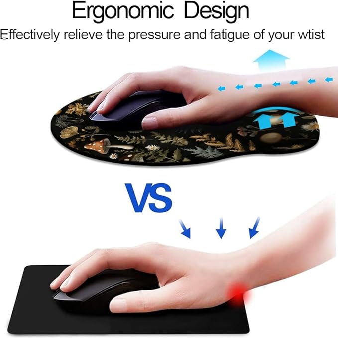 Ergonomic Mouse Pad with Wrist Support, Mouse Pad with Wrist Rest, Relieve - Image 2