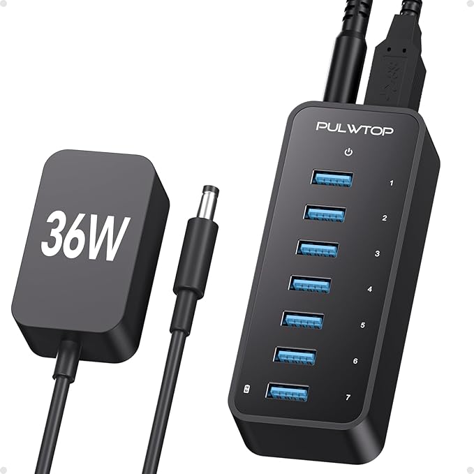USB 3.0 Hub, 7Ports USB Hub by InnovationMeetsSimplicity
