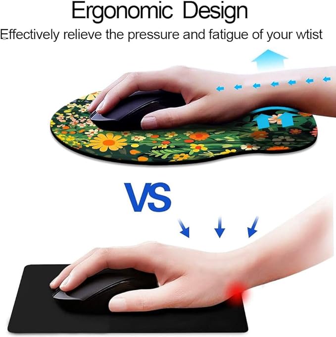 Ergo Comfort Gel Wrist Rest Mouse Pad-Ergonomic Office Mousepad - Image 2