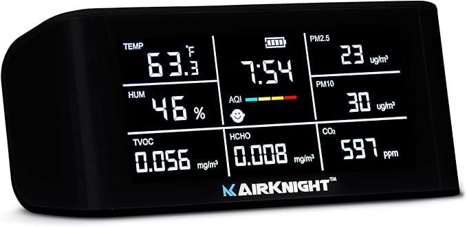 AirKnight Premium Indoor Air Quality Monitor Indoor & Air Quality Sensor. VOC by AirKnightMonitoring