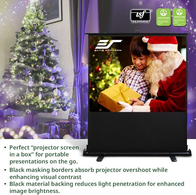 Elite Screens ezCinema 2, 120-inch 4:3 Aspect Ratio Portable Manual Floor Pull - Image 7