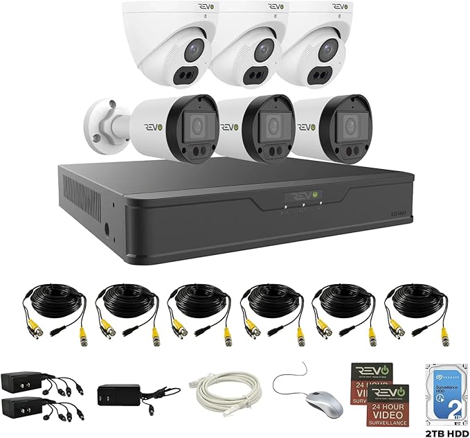 Revo Hybrid 8CH 4K Security System, 2TB Video Surveillance Grade HDD, 6X 4K - Image 2