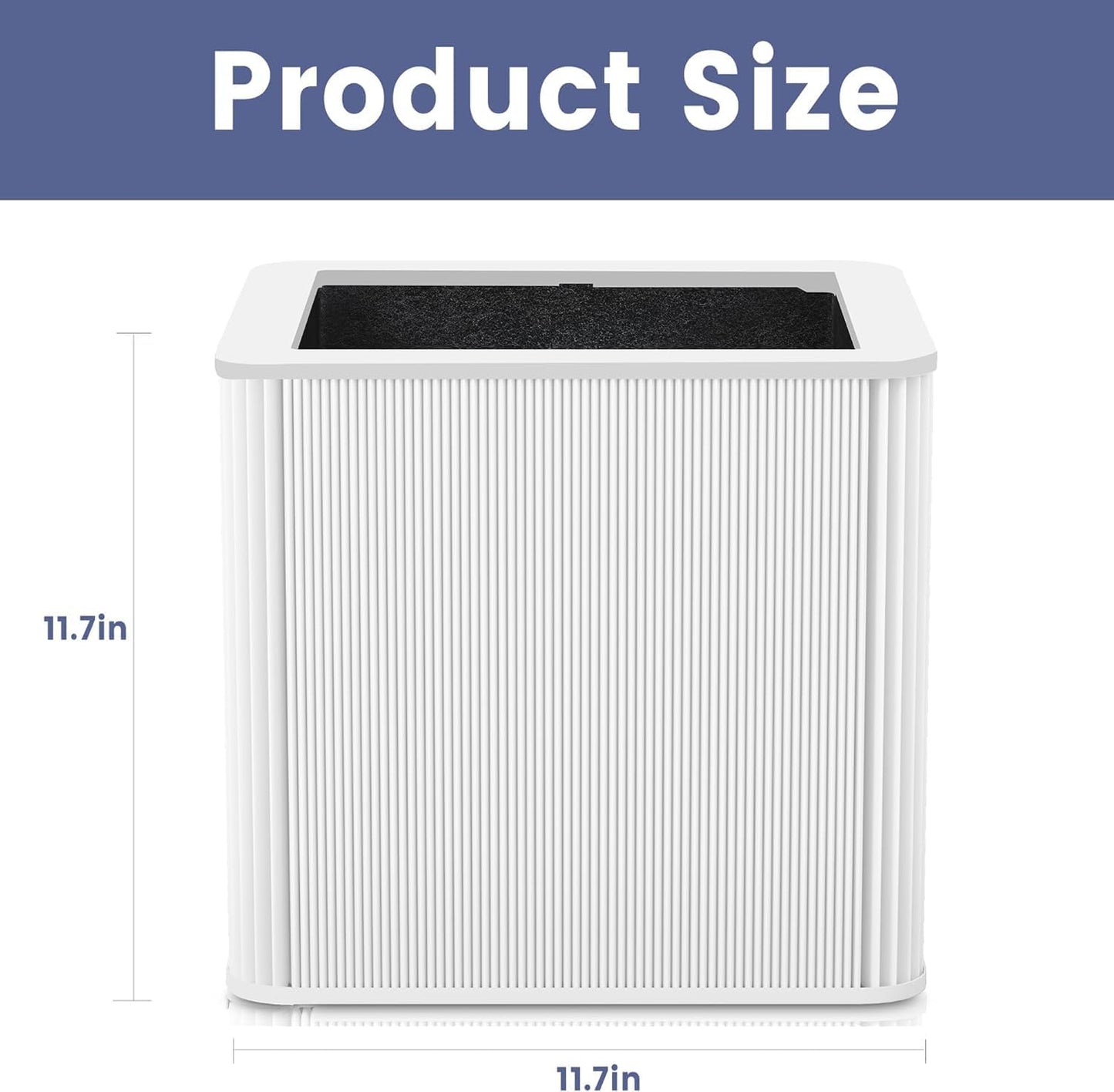 1 Pack 211+（AUTO） Replacement Filter Compatible with Blue Pure 211+ Air Purifier,2-in-1 H13 True Filter with Activated Carbon Filter