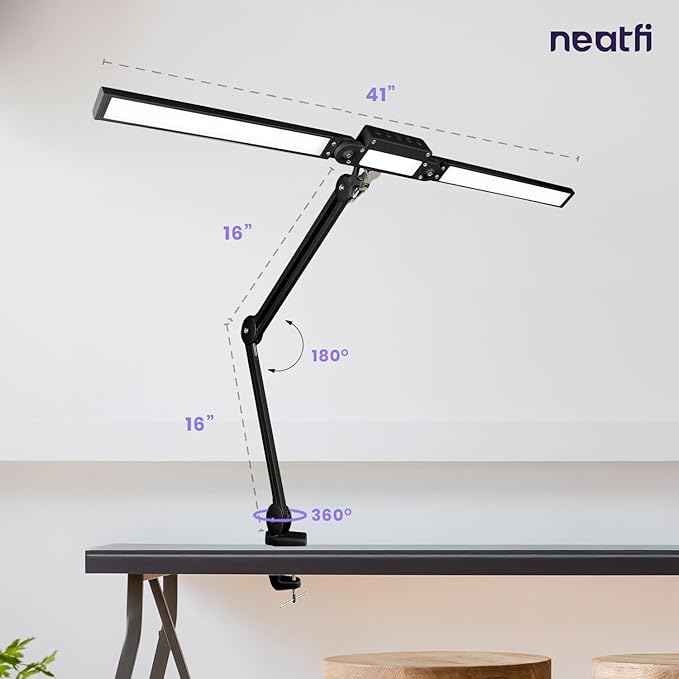 Neatfi LED Desk Lamp, Dimmable Desk Light - Image 4