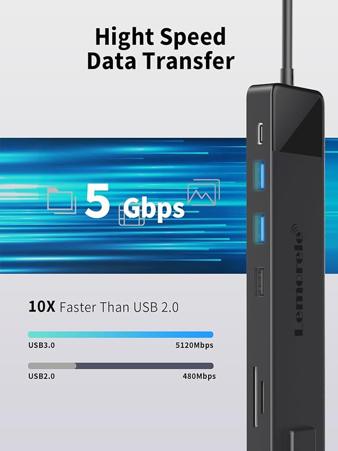 Lemorele 13 in 1 USB C Docking Station - Image 2