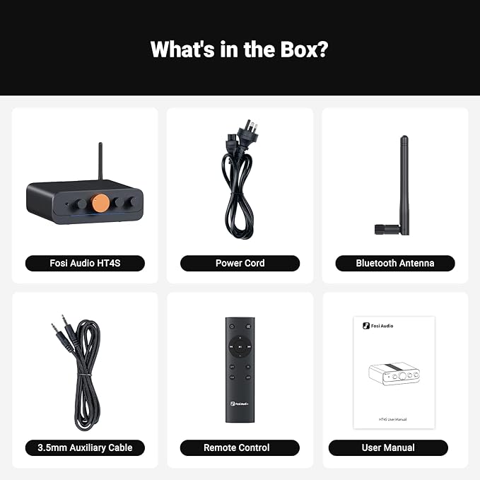 Fosi Audio HT4S Bluetooth Amplifier - Image 7