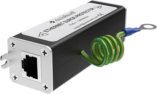 Awishwell Ethernet Surge Protector Gigabit 2 Pack, 20KA PoE++ RJ45 Surge by Awishwell
