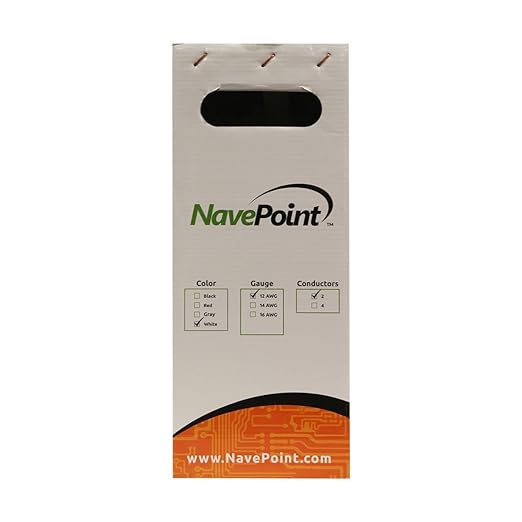 NavePoint 500ft in Wall Audio Speaker Cable Wire CL2 12/2 AWG Gauge 2 Conductor - Image 2
