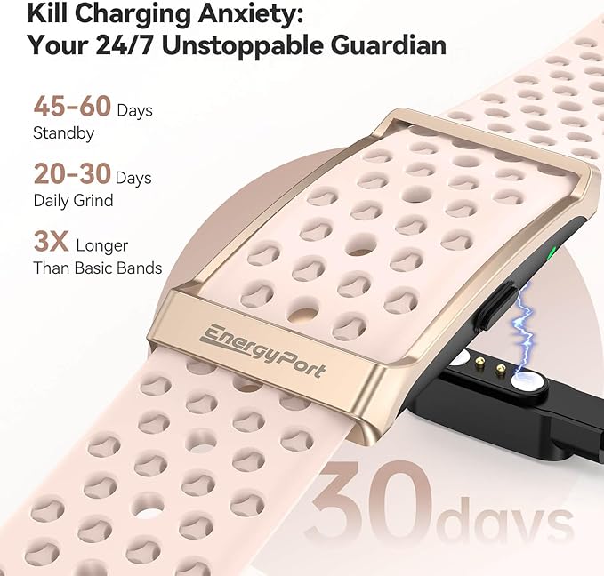 EnergyPort Smart Bracelet with Blood Oxygen/Blood Pressure Monitor, 60-Day - Image 4