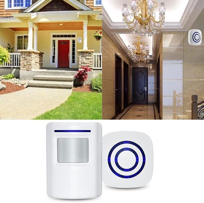 Motion Sensor Door Chime for Business, Outdoor Doorbell Kit Wireless Driveway - Image 5