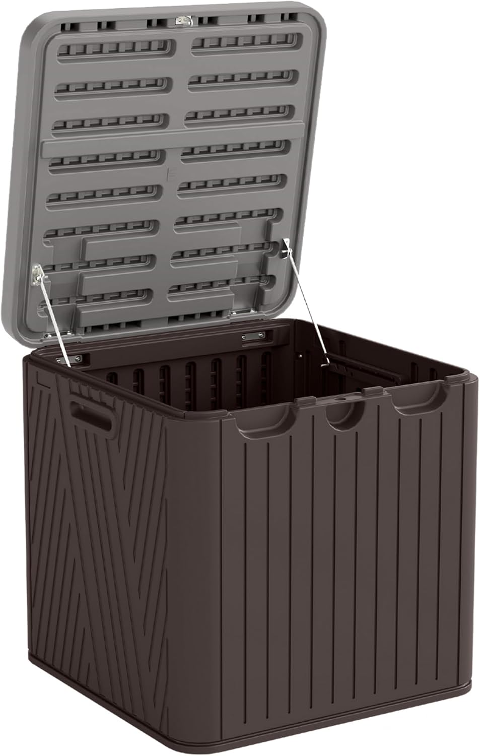 kingdura 60 gallon outdoor storage box, waterproof resin, main product view