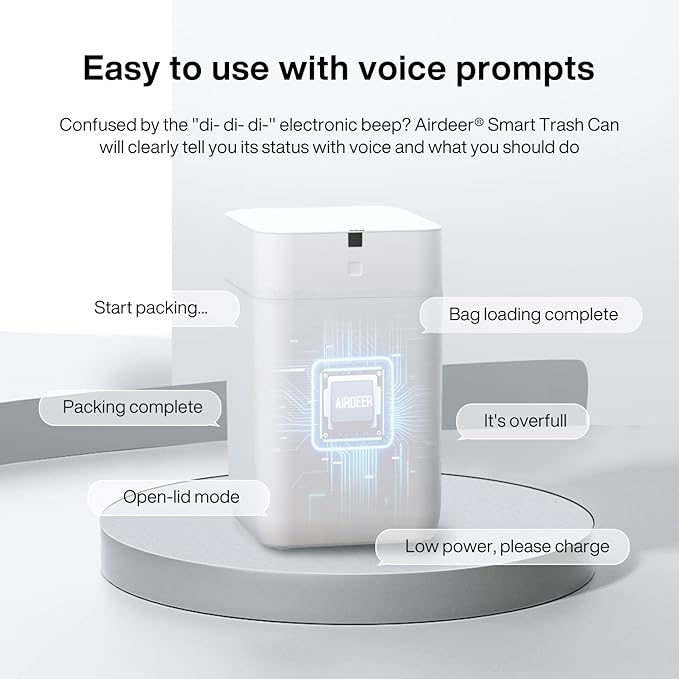 Airdeer Automatic Trash Can, 4 Gallon Self Sealing and Self-Changing Smart - Image 5