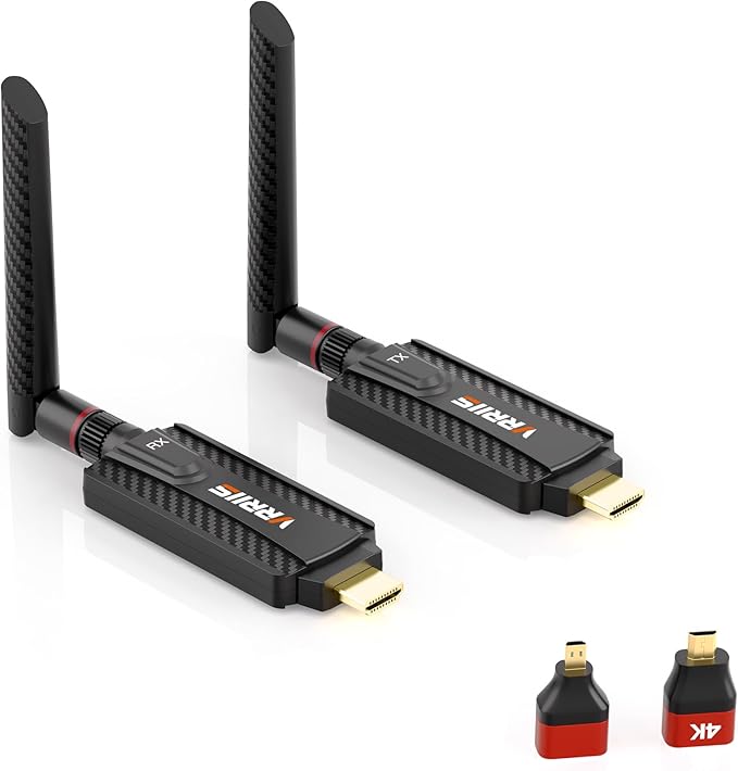 Vrriis Wireless HDMI Transmitter and Receiver, Plug and Play, 1080P Wireless by VRRIIS