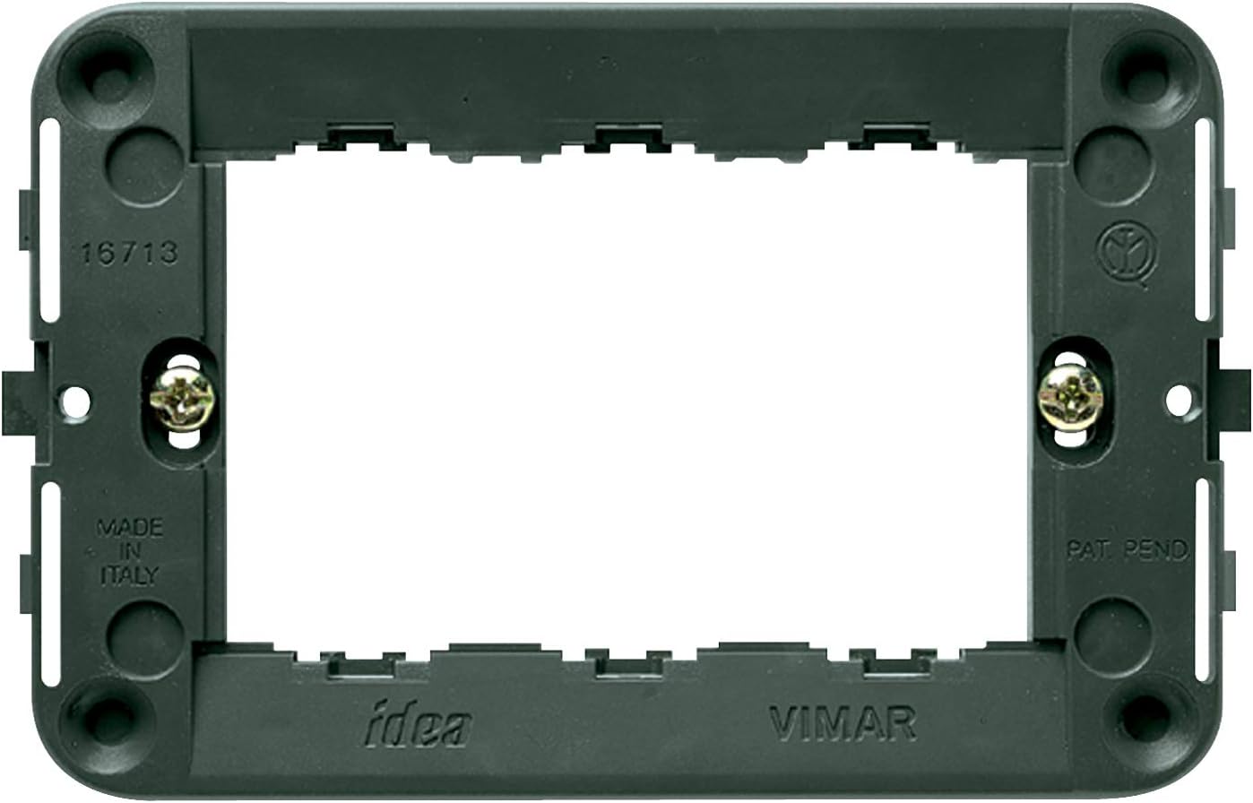 Vimar 16713 3-Module Mounting Frame, Grey