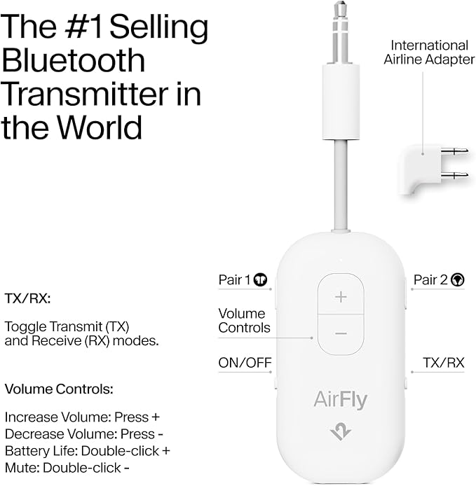 AirFly Pro 2 Deluxe – Bluetooth Adapter - Image 2