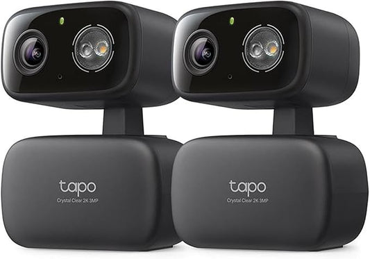 Tapo 2K Indoor/Outdoor Pan/Tilt Wired Security Camera by Tapo
